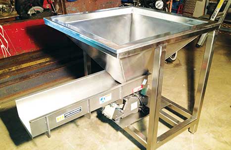 Mechanical Conveying System - Food Processing Stainless Steel Construction 