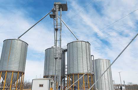 Grain Silos Bulk Systems installation