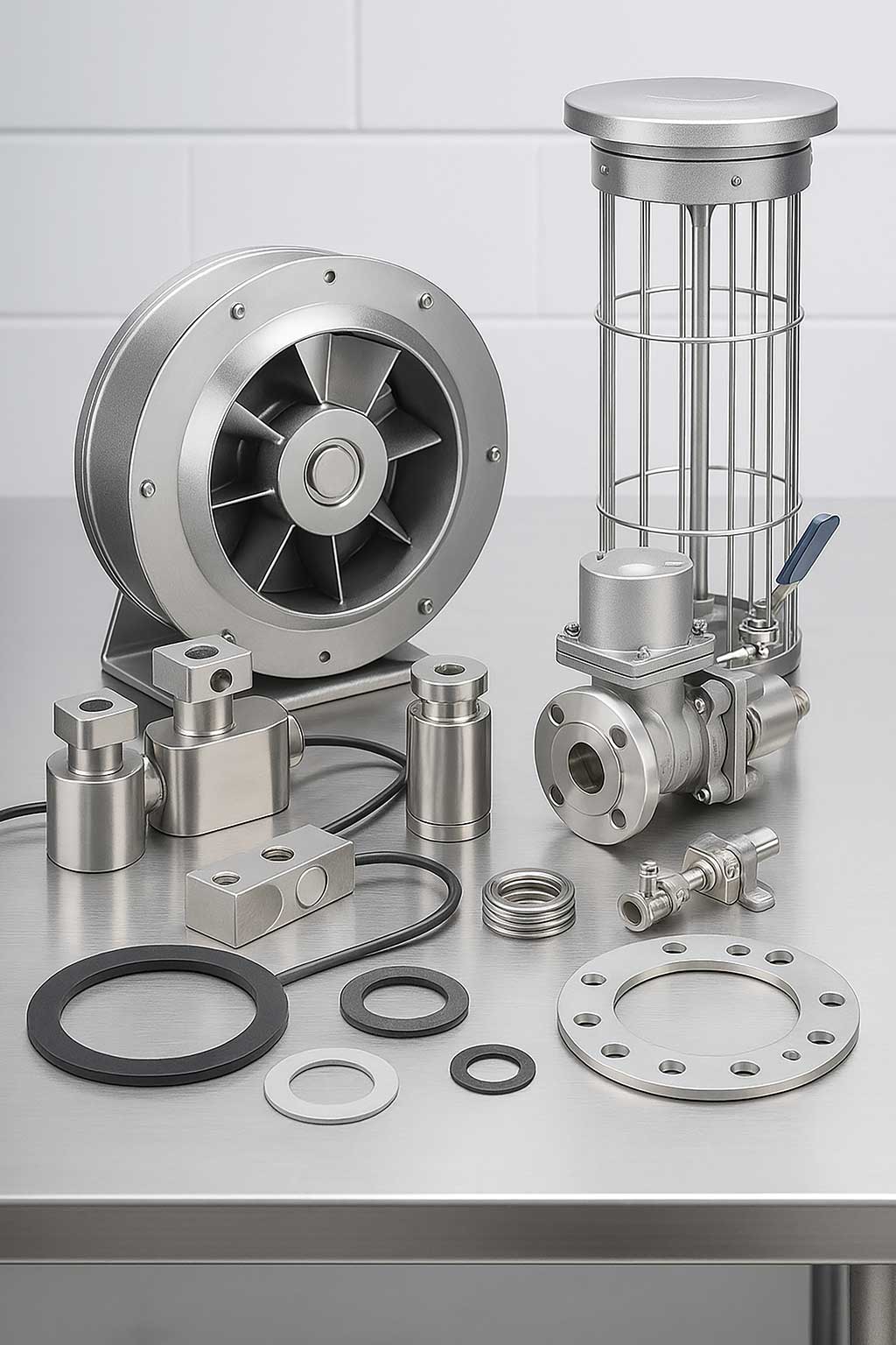 Industrial component installation hero