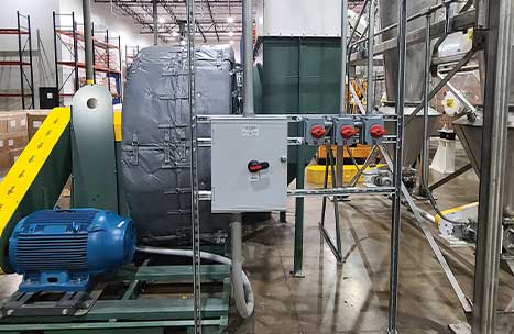 Industrial Ovens Duct Work Install Fans